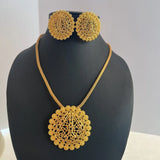 Nigerian Jewelery Set Wedding Jewelry For Women Dubai 24K Gold Color Jewlery African Designer Earrings Bridal Necklace