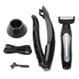 Back Trimmer for Men Extreme Reach Removable Handle Power Burst Wet Dry Use Men Back Groomer Back Hair Trimmer for Men