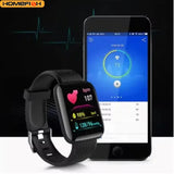 Multifunction Smart Watch For Men Women Kids Message Remind Music Control Sport Step Calories D13 Smartwatch Alarm Clock 116Plus