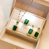 Green Jewelry Set