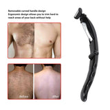 Back Trimmer for Men Extreme Reach Removable Handle Power Burst Wet Dry Use Men Back Groomer Back Hair Trimmer for Men