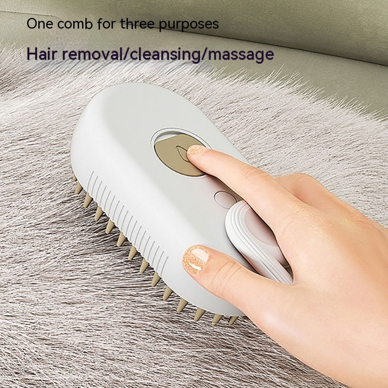 Pet Steam Grooming Brush